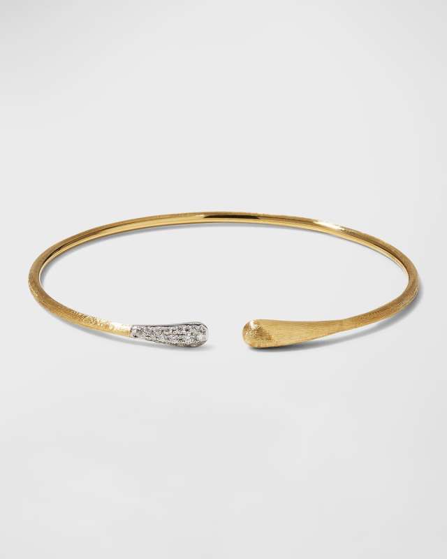 Lucia 18K Gold Kissing Bangle with Diamonds
